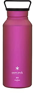 Snow Peak Titanium Aurora Wasserflasche, Rosa, 765 ml | Langlebig, leicht, Camping, Wandern, Rucksackreisen, kein Nachgeschmack, hergestellt in Japan