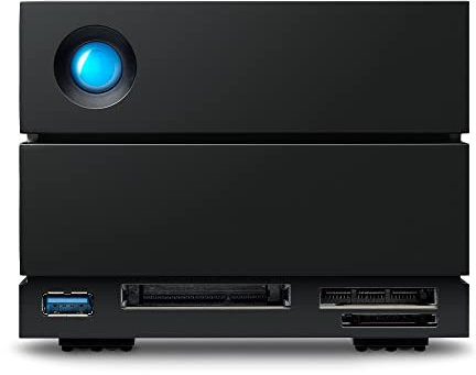 LaCie 2big Dock 40 To, disque dur externe HDD RAID, ports Thunderbolt 4 compatibles USB 4, services Rescue valable 5 ans (STLG40000400)
