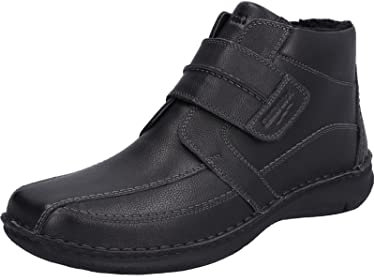 Josef Seibel Herren Winterstiefel Anvers 95,Weite K (Extra weit),Wechselfußbett,Winterboots,halbschaftstiefel,Boots,schwarz / 100,42 EU