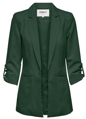 Only ONLKAYLE-ORLEEN 3/4 Blazer TLR, Blazer Donna, Verde (Dark Green), 34