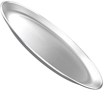 1 Pc Plato De Pizza Plato De Acero Inoxidable Molde para Pizza Antiadherente Molde para Pastel De Queso Molde para Pizza De Aluminio Plato para Servir Horno No- Escabel Desechable