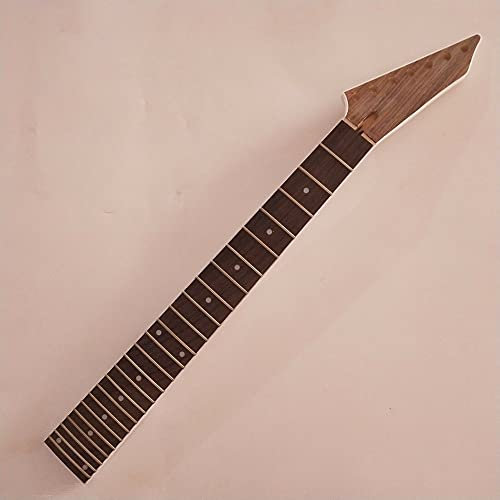 CAZARU Manche de Guitare électrique 7 Cordes en érable inachevé 24 frettes en Palissandre