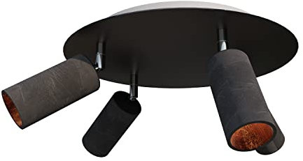 Tivendis Betoniq XXL Deckenleuchte Donoma - 4-flammige Betonoptik Lampe mit 4 verstellbaren Gelenkarmen - Moderne Deckenlampe im Industrie-Design
