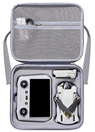 BeisDirect Custodia per drone Mini 3 Pro, borsa da viaggio portatile per DJI Mini 3 Pro, controller RC, batteria e accessori, grigio, Grigio, 26.5*22.5*10 cm, Classico