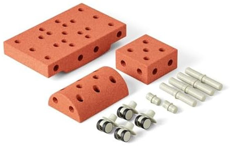 Modu Spielzeug der Marke Modell 14 TLG. Baukasten Starter-Set Playsystem Curiosity von 0-6 Jahren - Burnt Orange/Dusty Green