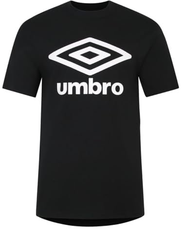 Umbro Team Herren T-Shirt, Schwarz/Weiß, L