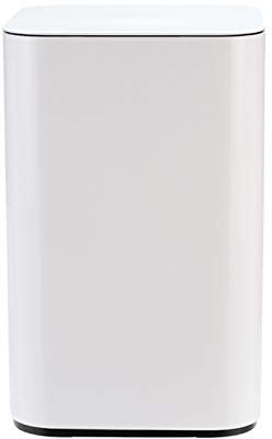 BIRJXVTO Poubelle Poubelle Automatique Poubelle à Induction Simple avec Couvercle Poubelle Intelligente Domestique 16L, Poubelle Blanche