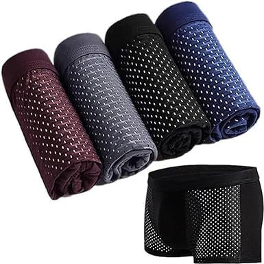 Giurui Boxer en fibre de bambou doux et respirant pour homme, Set, XL