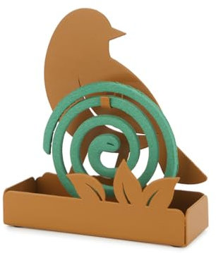 balvi Mückenspiralen-Halter Birdie Farbe Braun Mit einem Sockel, der gleichzeitig als Auffangbehälter