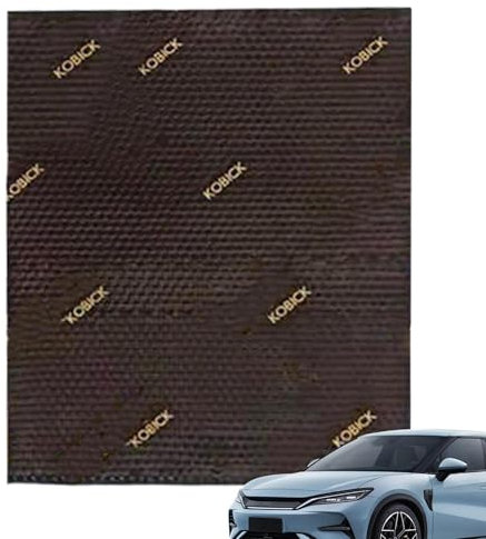 Car Sound Deadener, Noise Insulation Material, Sound Damping Sheet, Garage Door Sound Dampening, Trunk Hood Dampening Material, Sturdy Adhesive Soundproofing Sheet for Vehicle