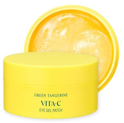 Goodal Green Tangerine Vitamin C Feuchtigkeitsspendende Augenklappe | 5 Minuten, feuchtigkeitsspendendes Gel-Patch (60 Blatt)