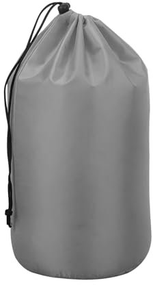 Stuff Sack,Portable Drawstring Dust Flap Bag Compression Sack for Sleeping Bag Waterproof Outdoor Storage Sack Portable Drawstring Bag Camping Storage Sack for Backpacking Camping Outdoor (Gray)