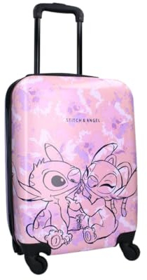 mybagstory - Kleiner Reisekoffer Stitch – Kinder – Gepäck – Reise | Urlaub, Größe 50 cm, Rollen und Geschenkidee.