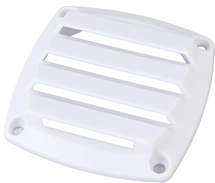 SIXRUN Grille D'aération 3 pour Camping-Car, Grille D'aération, Grille D'évacuation d'air, Grille Extérieure, Protection Contre Les Insectes pour Caravane, Camping-Car, Caravane, (White)
