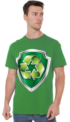 Paw Patrol Rocky Badge Unisex T Shirt, Kelly Green, X-Large