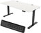 Yaasa Desk Essential Elektrisch Höhenverstellbarer Schreibtisch 120 x 80 cm Weiß/Schwarz – Schreibtisch höhenverstellbar und elektrisch – Bürotisch mit digitalem Display, Kabeldurchlässen & Kabelnetz