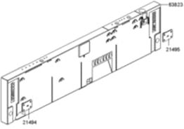 Cache (repère 21494) Lave-vaisselle 455098 ASKO Lave-vaisselle 455098 ASKO