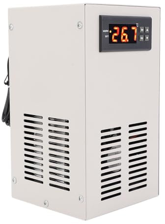 PUNELE Aquarium -Wasserkühler, Intelligente Wasserkühlmaschine mit WLAN, Digitale Anzeige, Ruhige, Konstante Temperatur, für Fischtank 20 L, Adoptieren Legierungsstahlmaterial, (EU