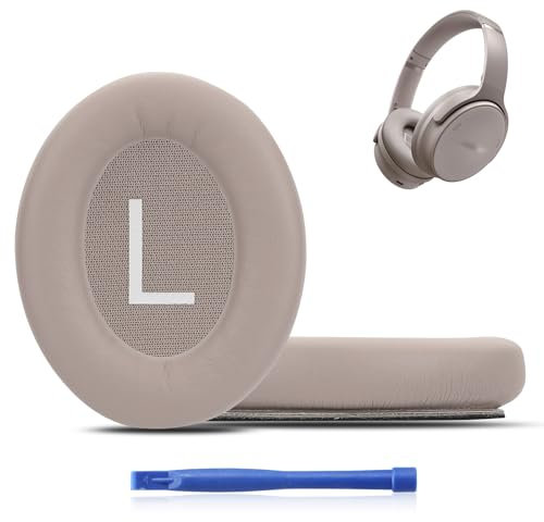 MC Magic Cushion QC45 Ear Cushions for Bose qc45 Replacement Ear Pads,Compatible with Bose QuietComfort SE/New QuietComfort Wireless,Larger and Thicker (Sandstone)