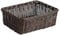 Kesper 17863 Brotkorb aus Kunststoffgeflecht, 32 x 26 x 11 cm, braun-schwarz