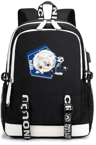 LKY STAR Blue Lock Daypacks Isagi Yoichi Cosplay Rucksack,Mädchen Jungen Schultasche Backpack