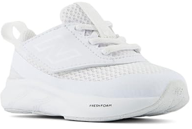 New Balance Boy's Unisex Kids Fresh Foam 625 New-B Hook & Loop Sneaker, White/White, 5 UK Child