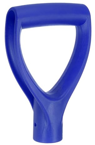 QUARKZMAN Schaufel D Griff 1-1/4 32mm Innendurchmesser Blau | Schneeschaufel Ersatz Gartenzubehör, ABS Kunststoff, Für Graben Harken Werkzeug