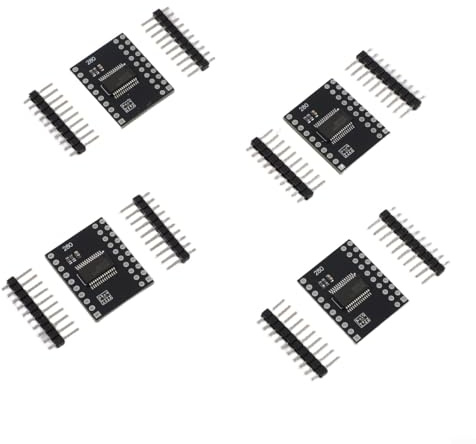 MCP23017 I2C zu IO Port Expander 16-Bit GPIO Erweiterungsboard 1,8V-5,5V 1,7MHz niedriger Stromverbrauch -40°C bis 85°C für industrielle Elektronik Projekte schwarz