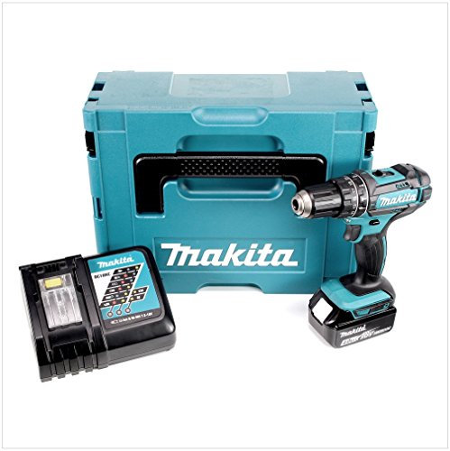 Makita DHP 482 RM1J Akku Schlagbohrschrauber 18V 62Nm im Makpac + 1x 4,0 Ah Akku + Ladegerät
