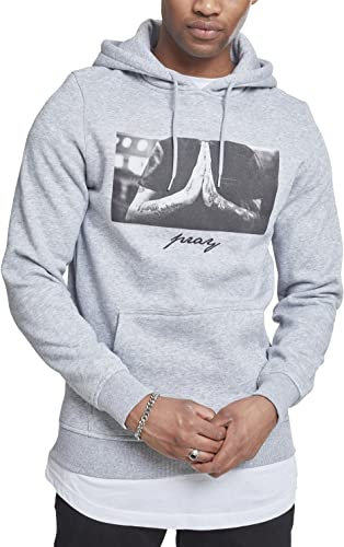 Mister Tee sudadera con capucha, manga larga, de hombre, con estampación delantera, gorro con cordón, bolsillo delantero, de moda urbana, distintos colores, tallas XS - 5XL