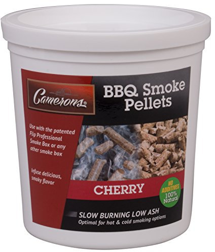 Camerons Räucherholz-Pellets (Kirsche, 1 Pint) – ofengetrocknete Grillpellets – 100 % natürliches Grillholz für Smoker-Grill, Pelletgrill und Feuerstelle – für rauchigen Geschmack in Lebensmitteln