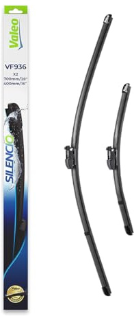 VALEO Silencio Wiper - VF936 - Kit of High Performance, Superior Road Visibility, Easy Installation Original Flat Blades 700mm/400mm - Front - Set of 2 Wiper Blades - 577936