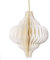coopz Weihnachtskugel Weihnachtsschmuck Papier Anhänger Orient 12,5 cm Weihnachten, Farbe:Creme