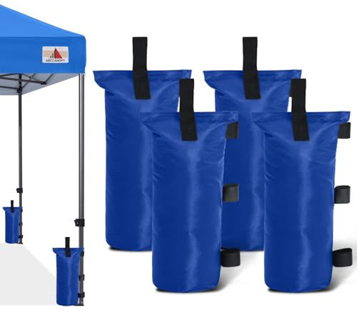 ABCCANOPY Baldachin-Gewichte Set von 1,8-68 kg Sandsäcke für Pop-Up-Zelt, Gewichtssäcke für Outdoor-Pavillon, Trampolin, Pergola, Blau (ohne Sand)