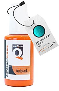 uniQum Autolack Lackstift für Auto BMW Motorcycles Tuerkis 422 Autolack Reparatur 30 ml