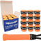 G-Lueck 27x Tennis Overgrips Talent Grip Griffband | 0,60mm Stärke | Für Squash Badminton Schläger & Golf inkl. Selbstklebendem Abschlußband | sehr griffig (Koralle (Orange))