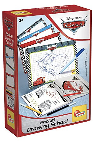 Liscianigiochi 92208 Cars Pocket Drawing School, Nicht zutreffend