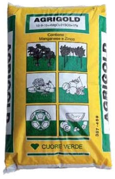 AGRIGOLD 15-9-15 CONCIME TIPO NITROPHOSKA GOLD LENTA CESSIONE KG25 ORTO PRATO GIARDINO
