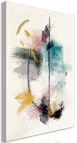 murando - Quadro Acustico Verticale Astratto 80x120 cm 1 Pezzo - Schiuma acustica Quadri Moderni Camera da Letto - Stampa su Tela - Pannelli Fonoassorbenti Decorativi - Fonoassorbente a-A-10233-b-a