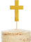 amscan 9915976 Gold Cross Cake Topper