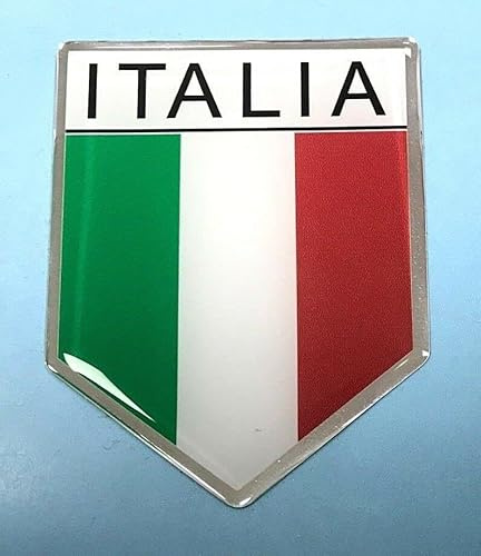 Pegatina con escudo de Italia, 64 mm, bandera italiana