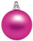 Deco Woerner Matte, Pinke Weihnachtskugeln aus Plastik, 10 cm Ø - 6 Stück