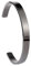 MILAKOO edelstahl armreif damen edelstahl armband damen schwarz 8mm Oval poliert offen Bracelet