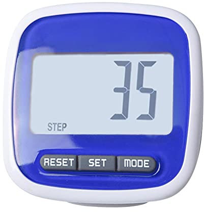 Keenso Schrittzähler, 3D-Schrittzähler, LCD-Display, Laufen, Gehen, Zähler mit Clip, Passometer for Gesundheitsbewusste, Fitness-Enthusiasten, Läufer, Tagesbewegung