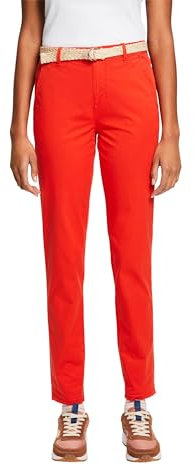 ESPRIT Damen 014ee1b328 Hose, 630/Red, 38W / 32L