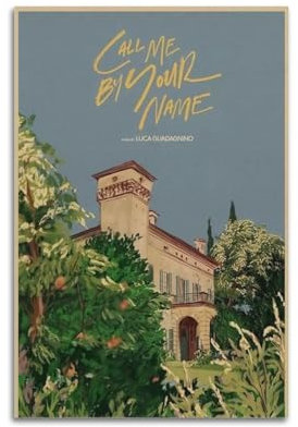 Krem Call Me by Your Name Poster, Wandkunst, Leinwand, Geschenk für Freund, Schlafzimmer, Wohnzimmer, Dekoration, modern, ästhetisch, 30 x 45 cm, ungerahmt