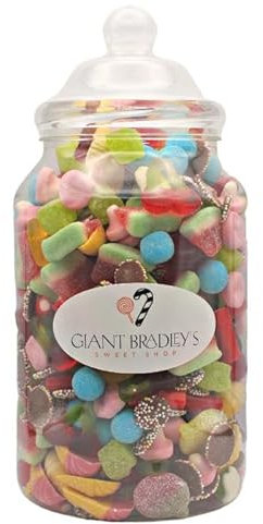 Giant Pick and Mix Sweet Jar Pink & White Mice