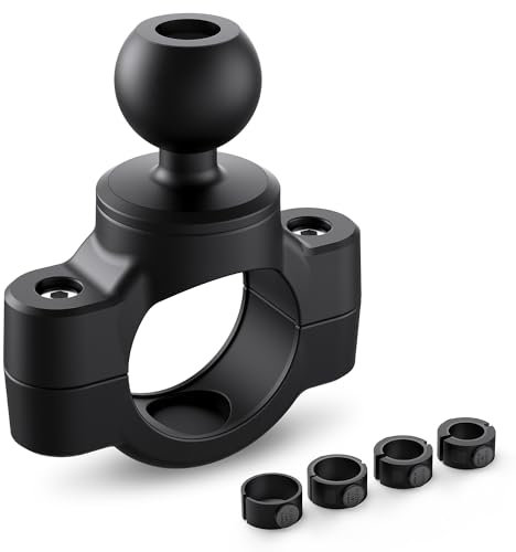 TUSITA Supporto Moto Manubrio Base Ferroviaria con 1 Sfera di Dimensioni B - Piccola