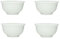 Liang baobao Traditionelle chinesische Tee-Verkostungstassen, 4 Stück, 40 ml, weißes Porzellan, Mini-Tassen für Gongfu-Teezeremonie (weiß)