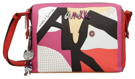 Anekke Hollywood Fashion Rectangular Crossbody Bag L Multicolor